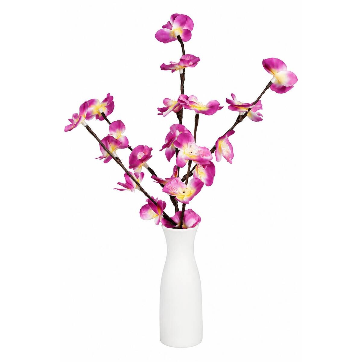 POCOline LED-Dekoleuchte Orchidee bunt weiß Keramik Kunststoff B/H/T: ca. 8x21x6 cm