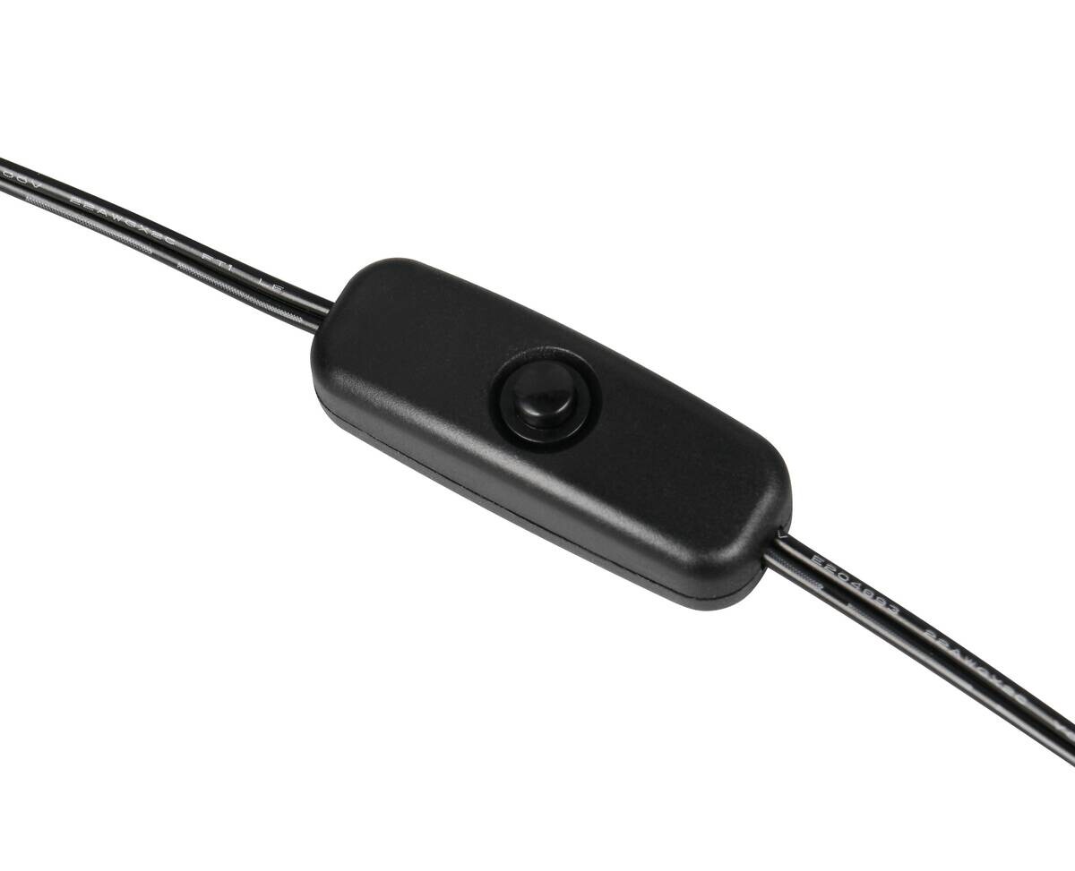 Reality LED-Tischleuchte Lando schwarz Metall B/H/L: ca. 28x12x28 cm