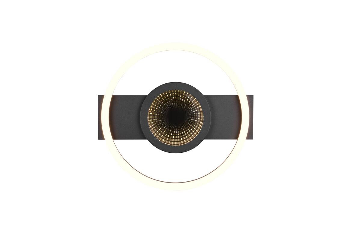 Reality LED-Deckenleuchte mattschwarz Metall B/H/D: ca. 35x5x33 cm