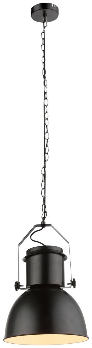 GLOBO Pendelleuchte schwarz Metall H/D: ca. 120x26,5 cm E27 1 Brennstellen