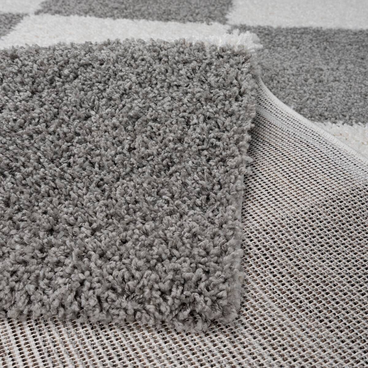 Sanat Hochflorteppich MILANO hellgrau B/L: ca. 200x290 cm