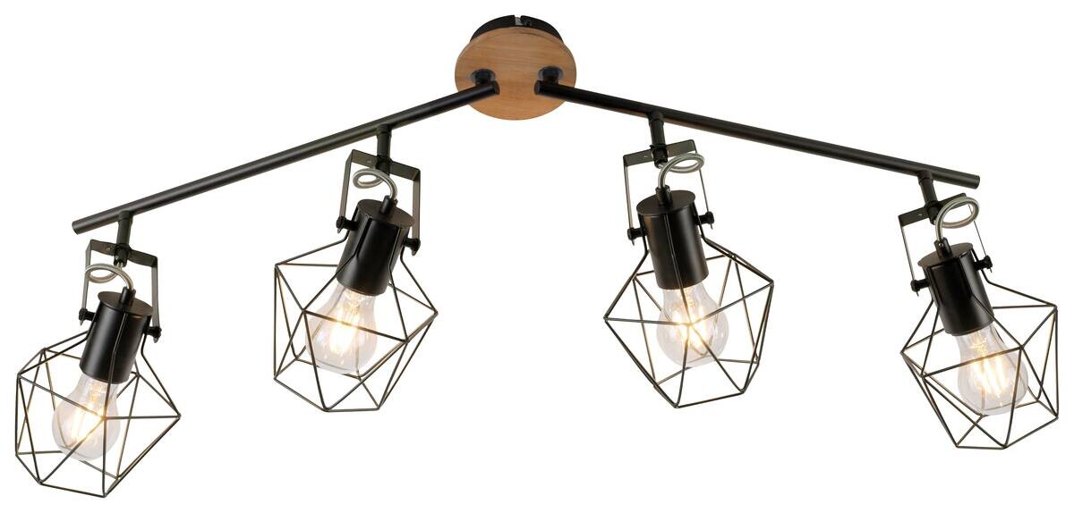 Just Light Spotbalken Jaro Metall B/H/L: ca. 68x31x110 cm E27 4 Brennstellen