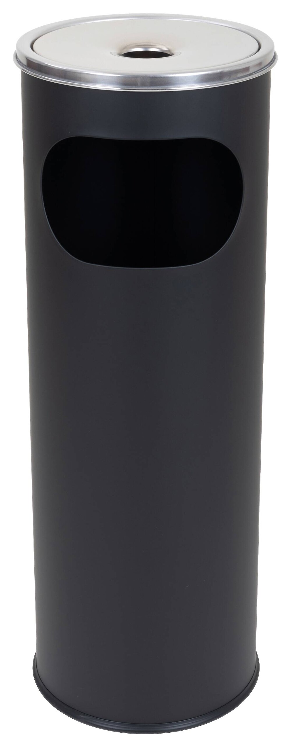 Aschenbecher schwarz Metall