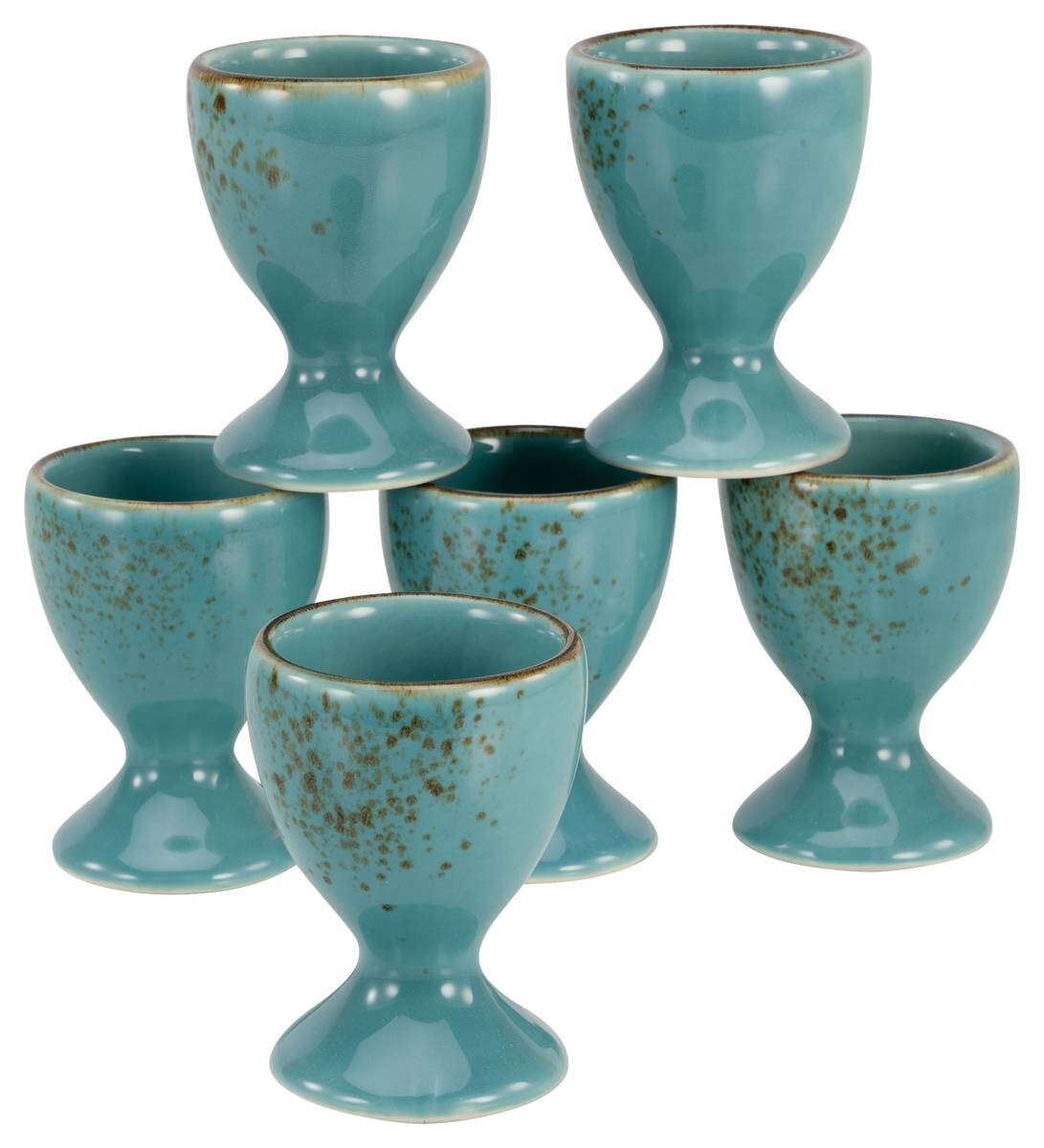 CreaTable Eierbecher NATURE COLLECTION türkis Steinzeug