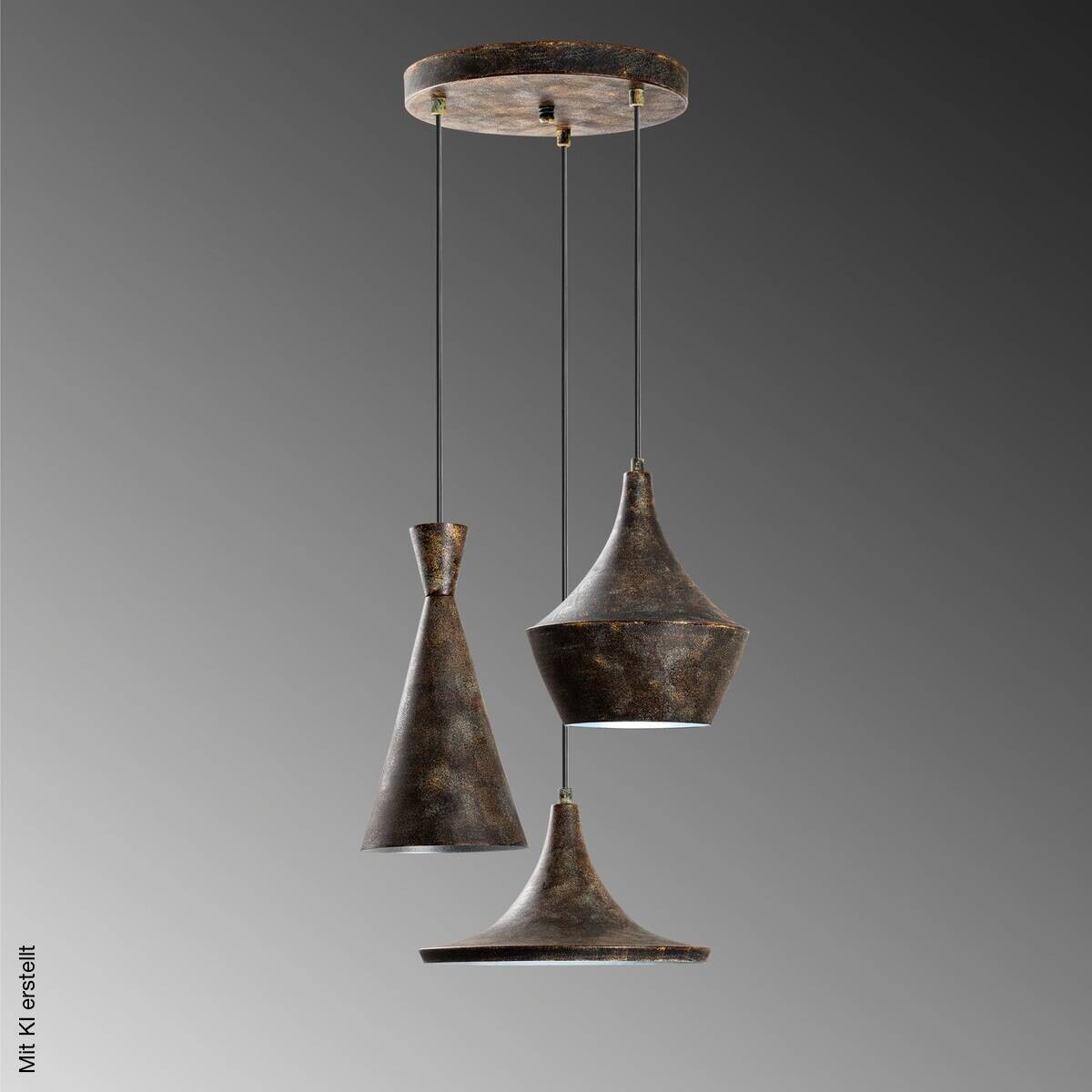 Opviq Pendelleuchte TOM-3556 B/H/T/L/D: ca. 45x135x45x45x45 cm E27 3 Brennstellen