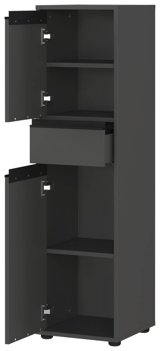 Schrank 2201-547 Graphit Optik B/H/T: ca. 33x121x34 cm