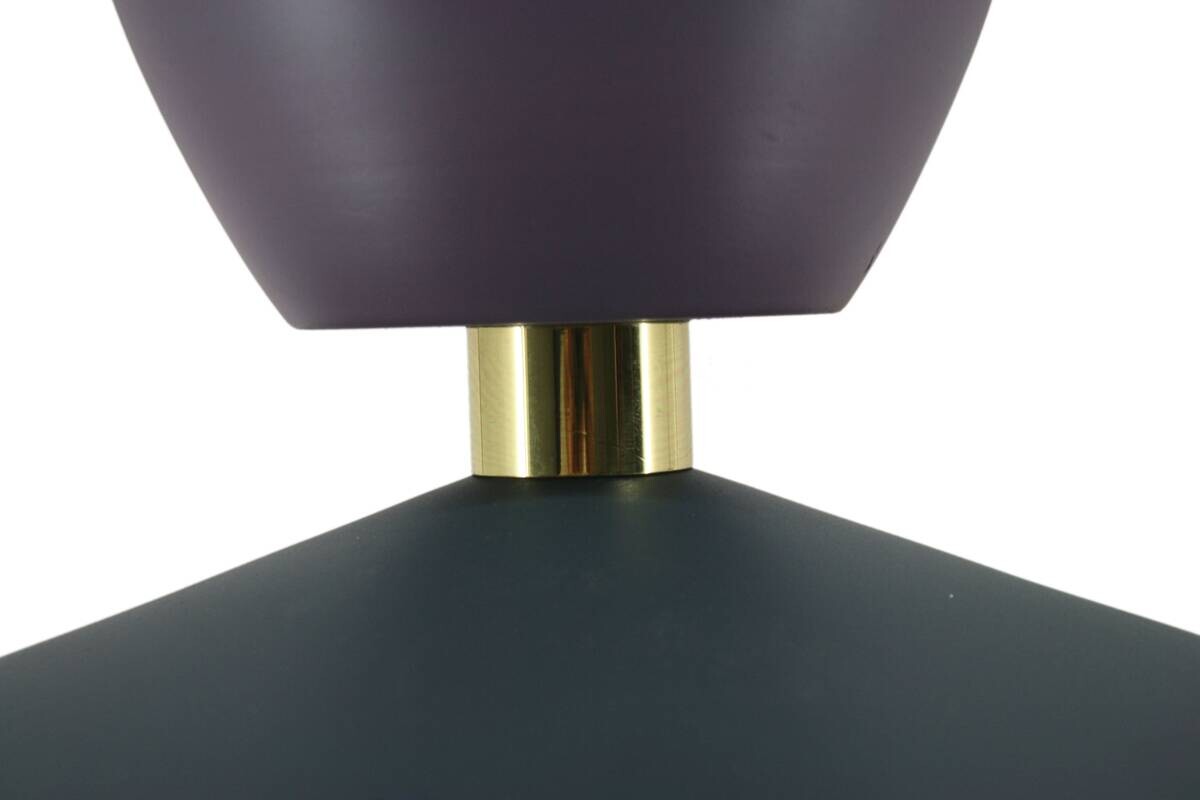 Kayoom Pendelleuchte blau Eisen Kupfer B/H/L: ca. 35x30x35 cm E27 1 Brennstellen