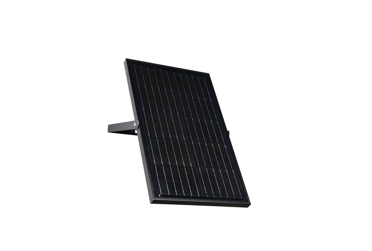 Solar-Außenwandleuchte mattschwarz B/H/T: ca. 2x19x4,5 cm