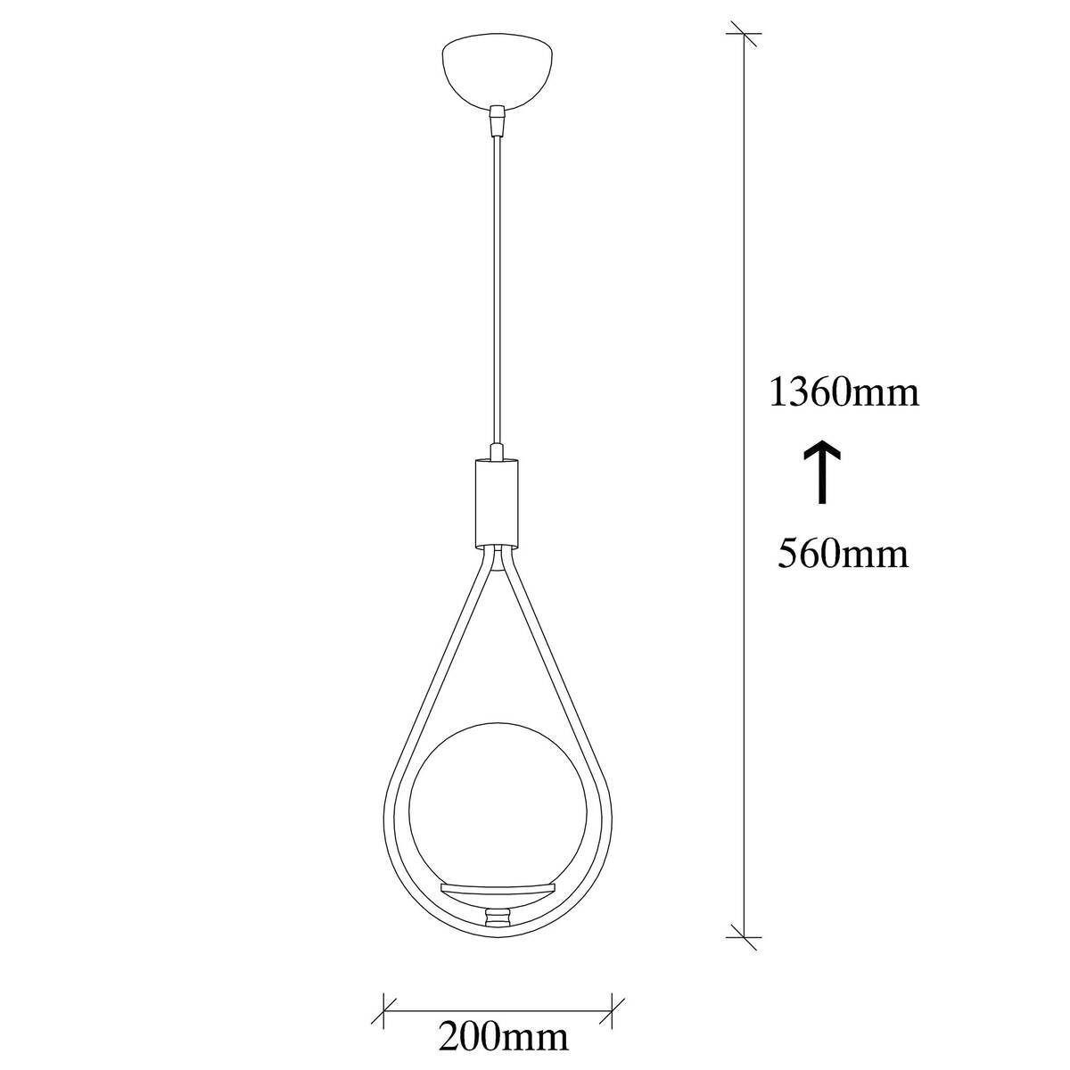 Opviq Pendelleuchte Mudoni schwarz Eisen Glas B/H/T/L/D: ca. 15x136x15x20x15 cm E27 1 Brennstellen