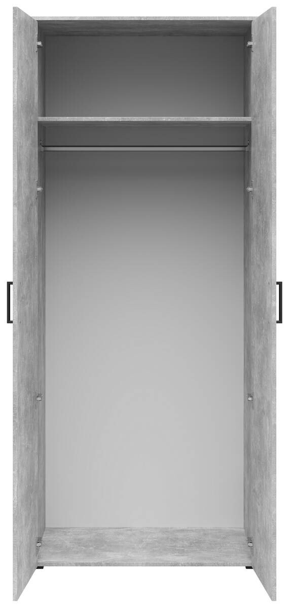 Schrank Multi-Stauraum Typ 39 Beton Optik B/H/T: ca. 80x195x52 cm