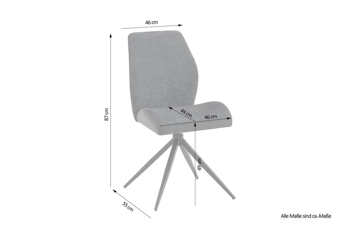 Stuhl SNAP 2er-Set B/H/T: ca. 46x87x55 cm