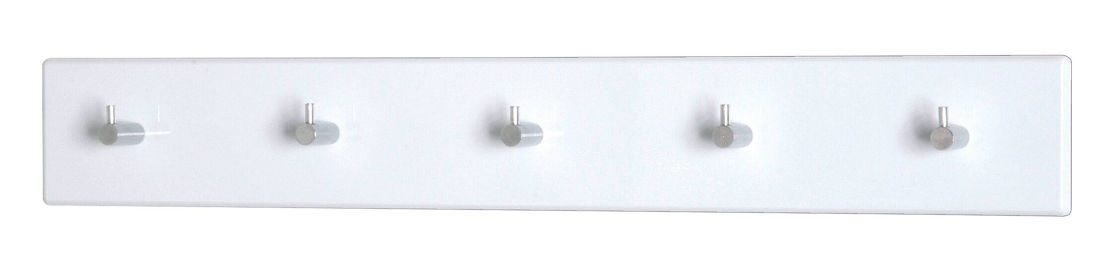 Garderobenleiste weiß hochglänzend B/H/T: ca. 57x8x5 cm