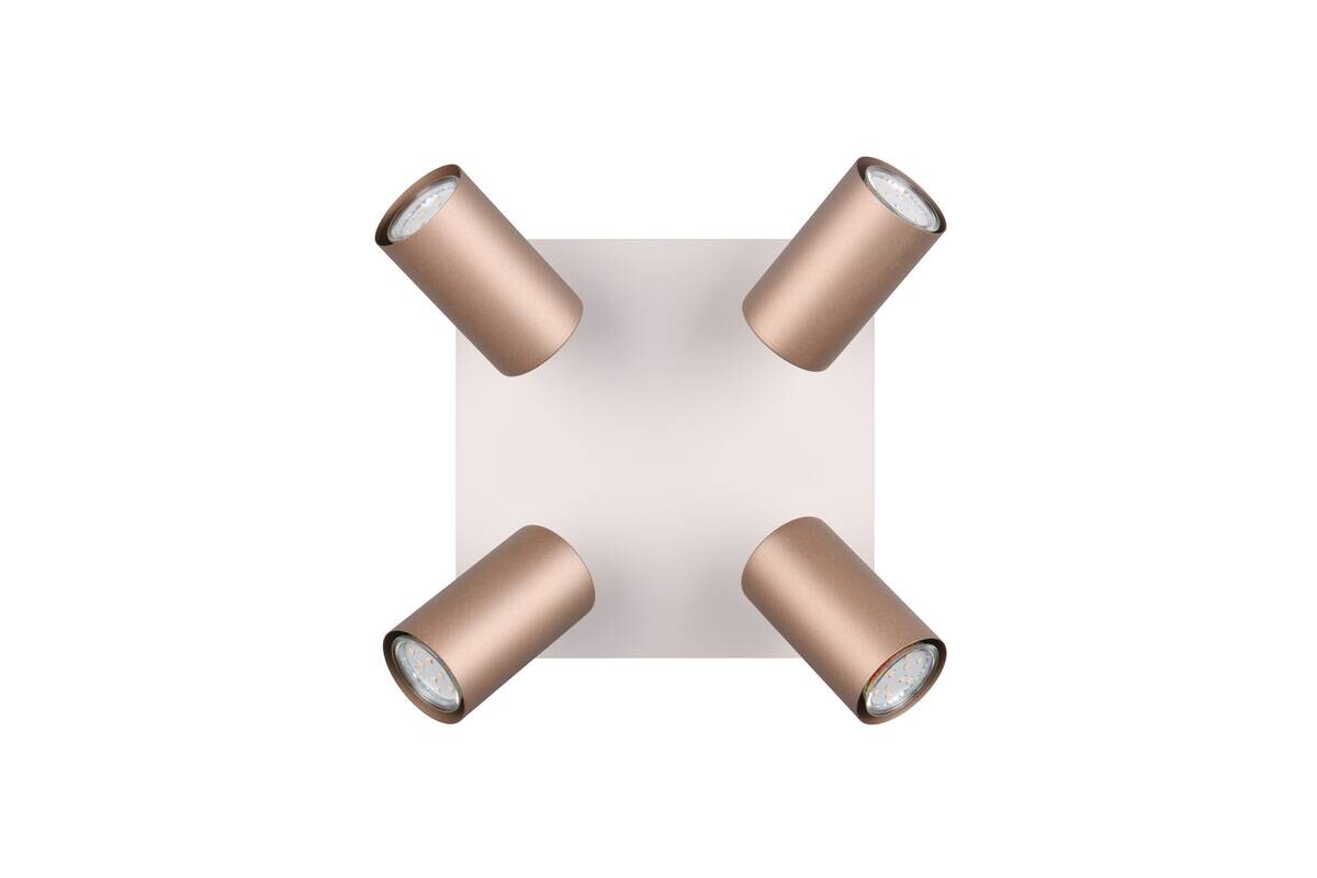 Reality Spot 4-flg. Marley kaffee Metall B/H/L: ca. 24x24x15 cm null 4 Brennstellen