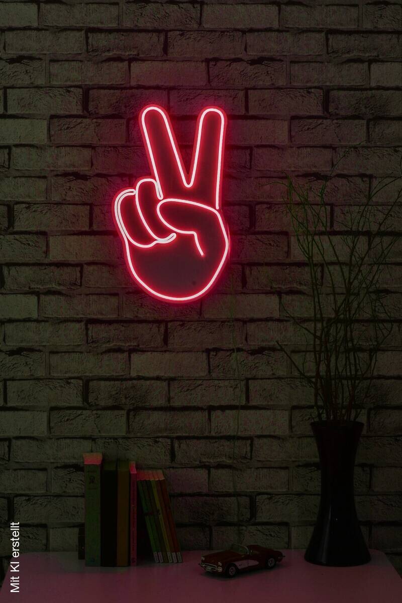 Opviq LED-Wandleuchte rot PVC B/H/T/L: ca. 29x44x2x29 cm