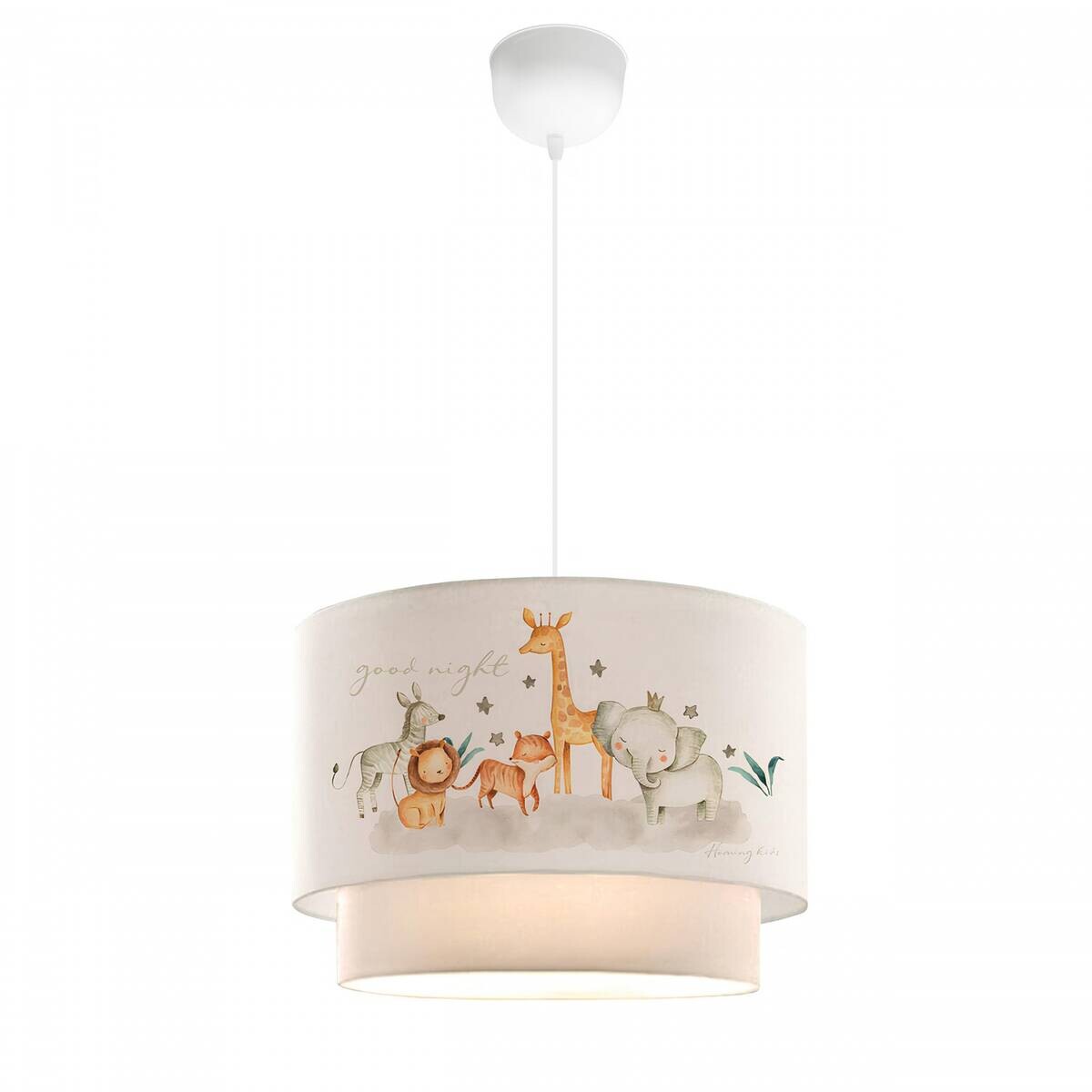 Opviq Kinderzimmer - Pendelleuchte mehrfarbig Stoff B/H/T/L/D: ca. 30x70x30x30x30 cm E27 1 Brennstellen