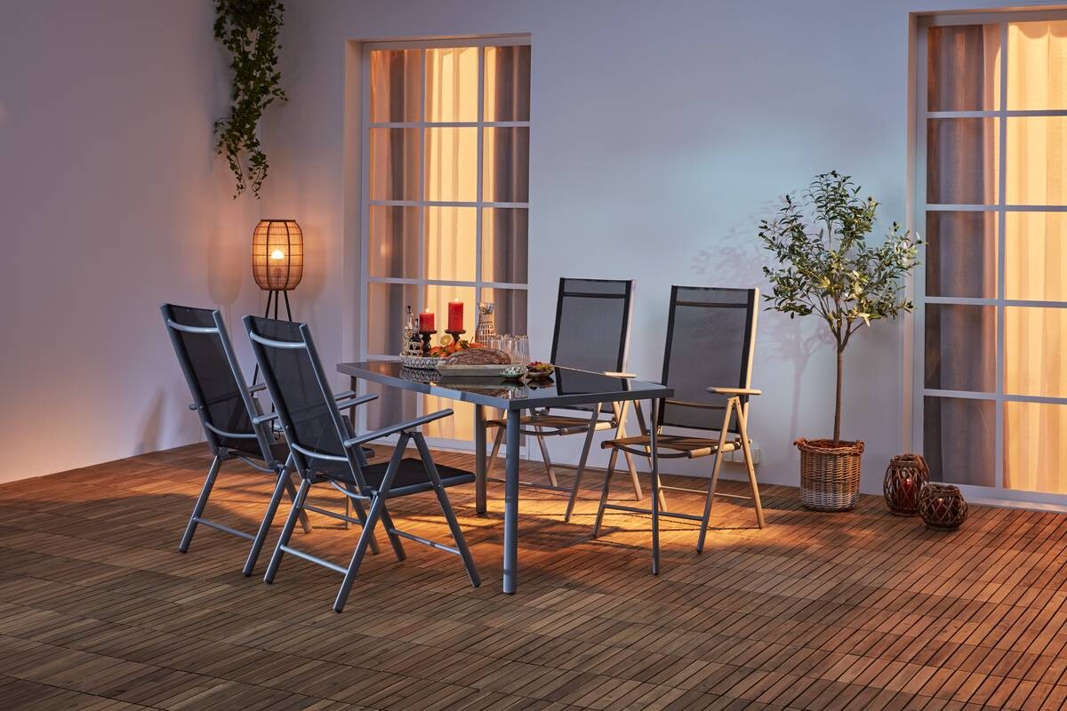POCOline Patioset grau Alu