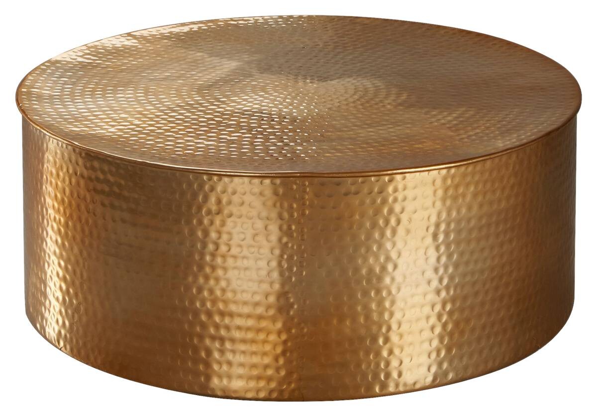 Wohnling Couchtisch gold H: ca. 31 cm
