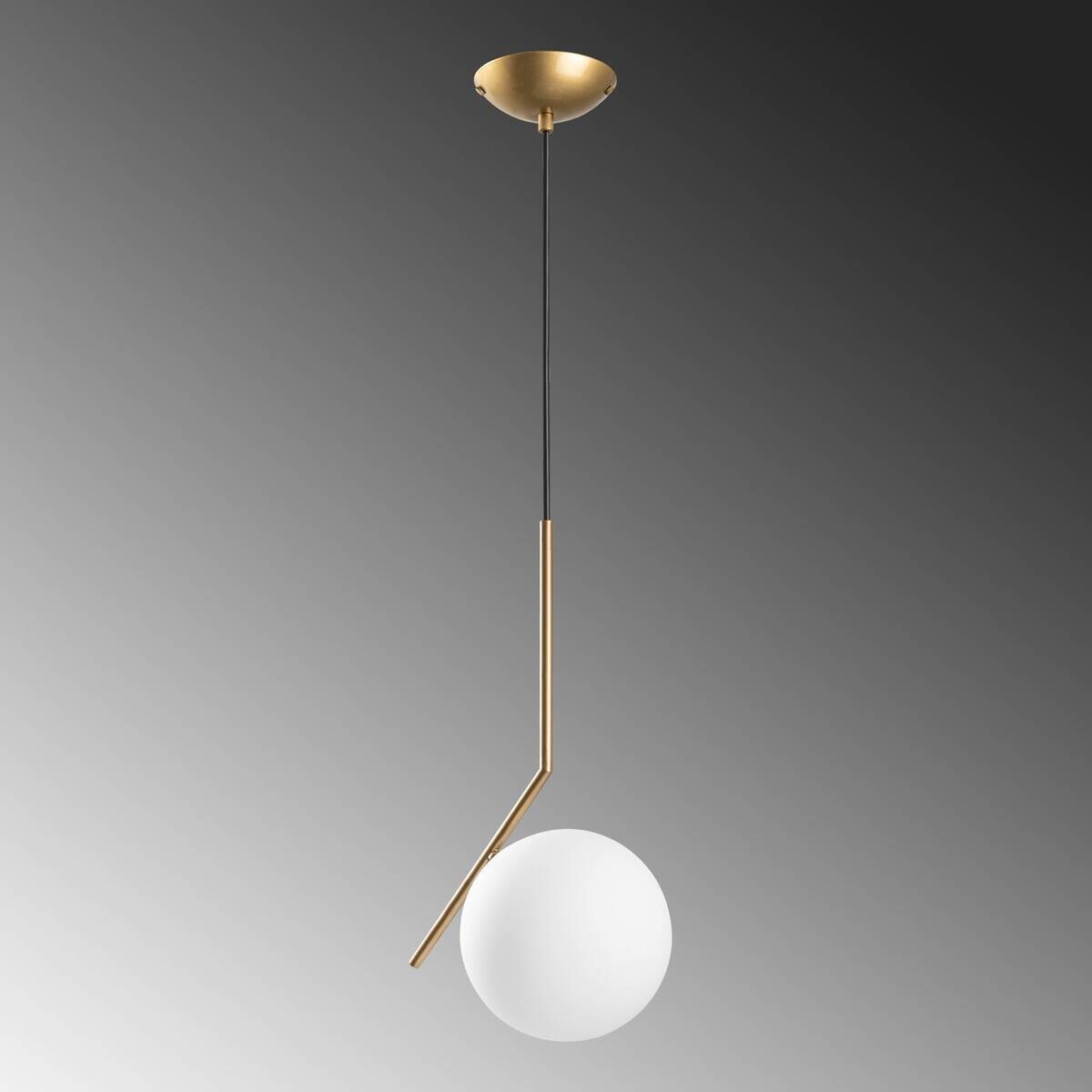 Pendelleuchte gold Metall B/H/L/D: ca. 25x115x25x25 cm G9 1 Brennstellen