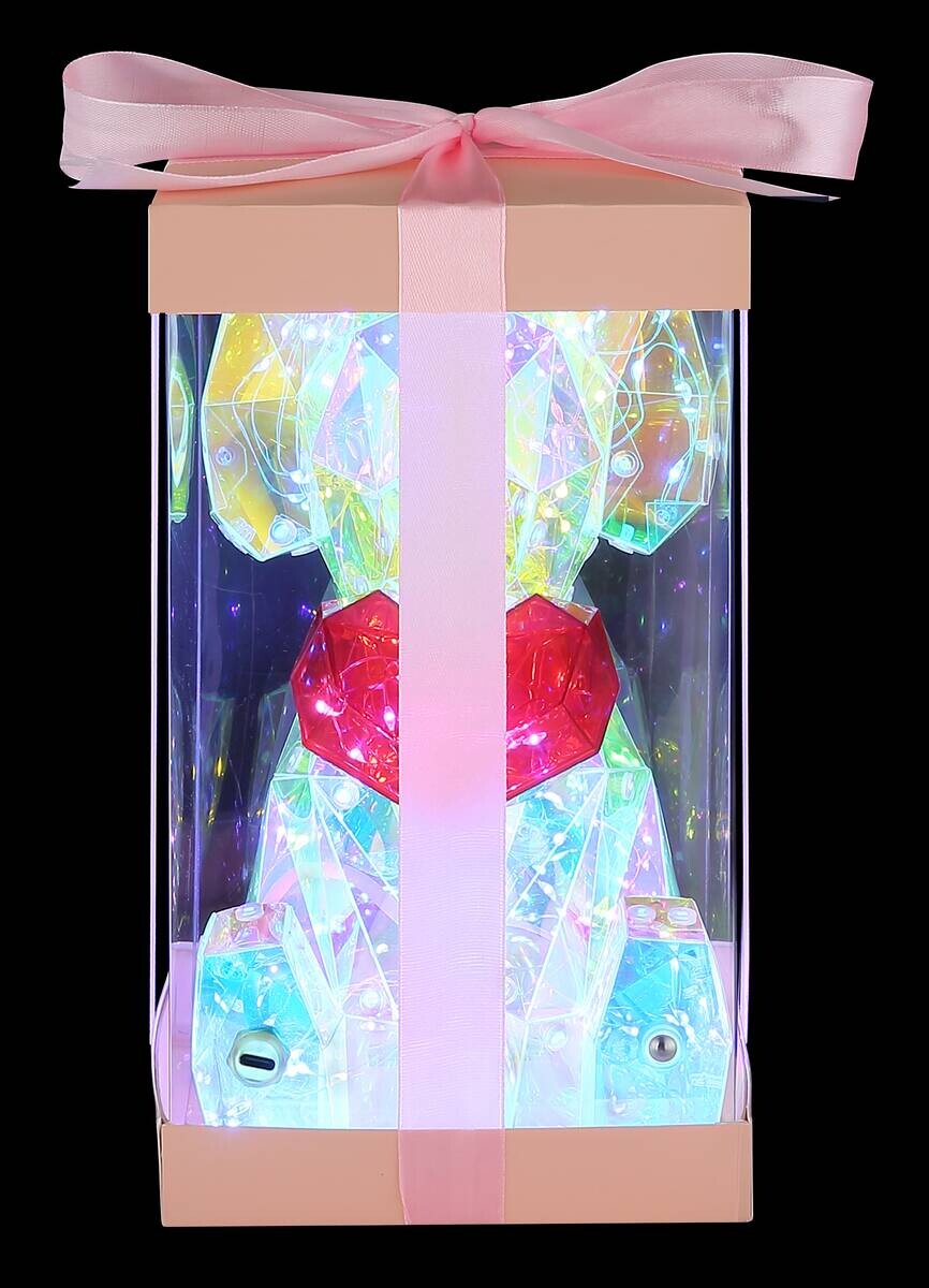GLOBO LED-Dekoleuchte BRONDAR klar Kunststoff B/H/T: ca. 15x23x13 cm 1 Brennstellen