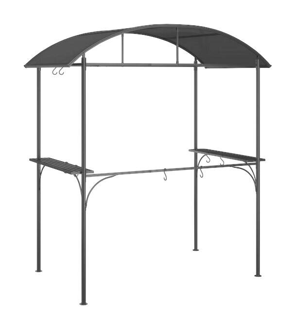 vidaXL Pavillon anthrazit Stahl B/H/T/L: ca. 115x230x115x220 cm