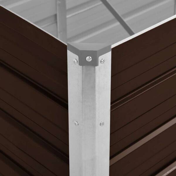 Hochbeet braun Stahl B/H/L: ca. 80x77x320 cm