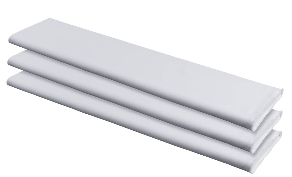 Dekostoff Satinette weiß B: ca. 145 cm