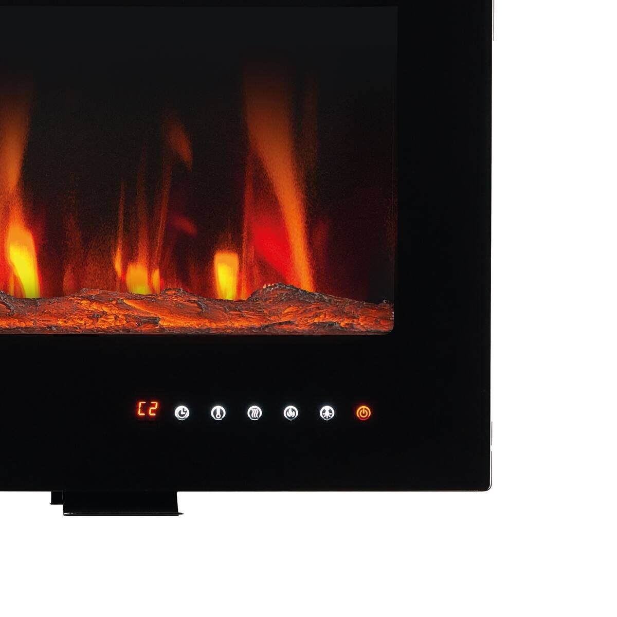 KAMINIO Elektrischer-Kamin MARLON schwarz Metall B/H/T: ca. 91,4x46,6x11,9 cm ca. 1800 W