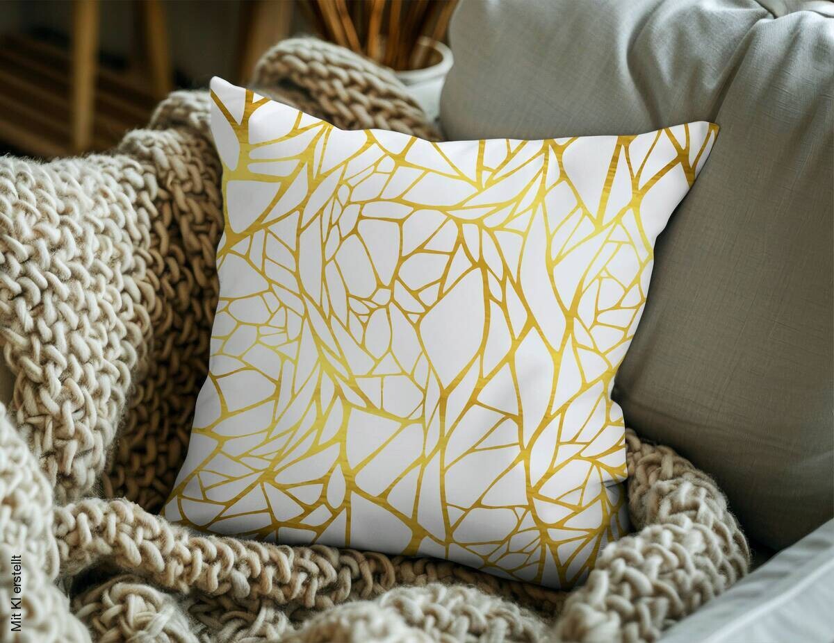 Dekokissen mehrfarbig Polyester B/L: ca. 43x43 cm