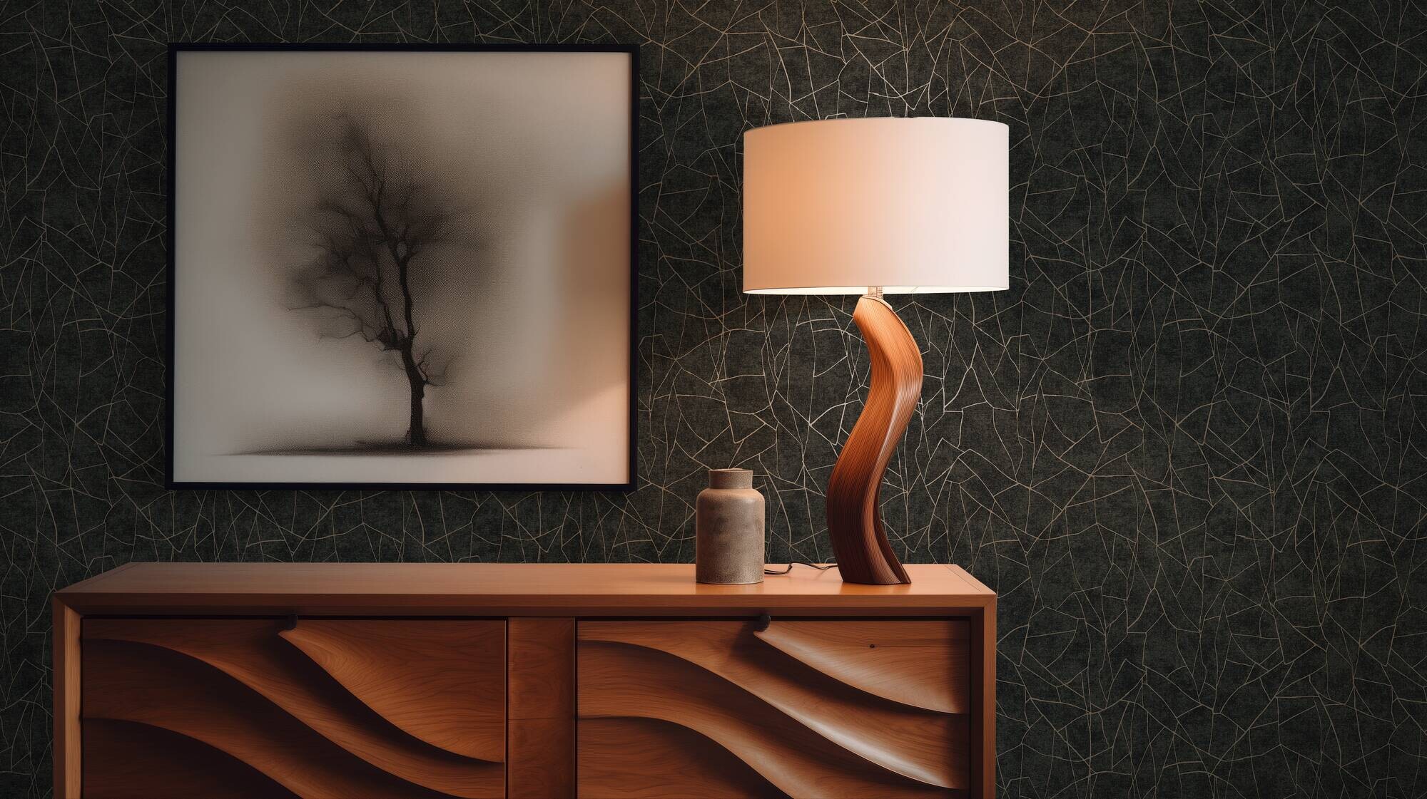 A.S.Creation Vliestapete schwarz B/H/D: ca. 53x1005x9,2 cm