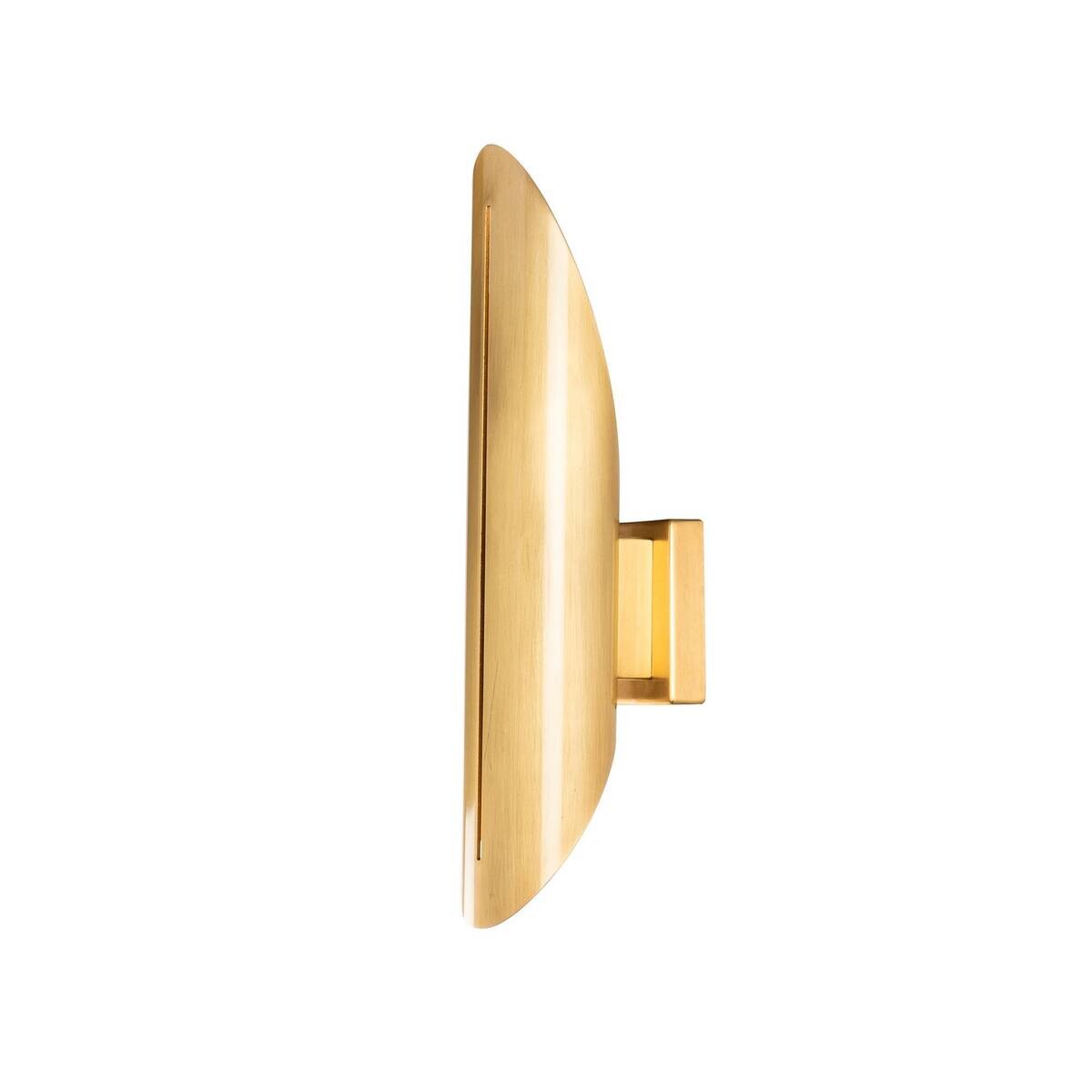 Opviq Wandleuchte gold Eisen B/H/L: ca. 13x40x8 cm E14 1 Brennstellen