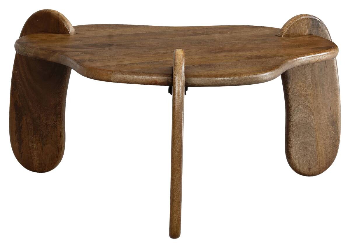 Wohnling Couchtisch braun Mango B/H/T: ca. 78x40x78 cm