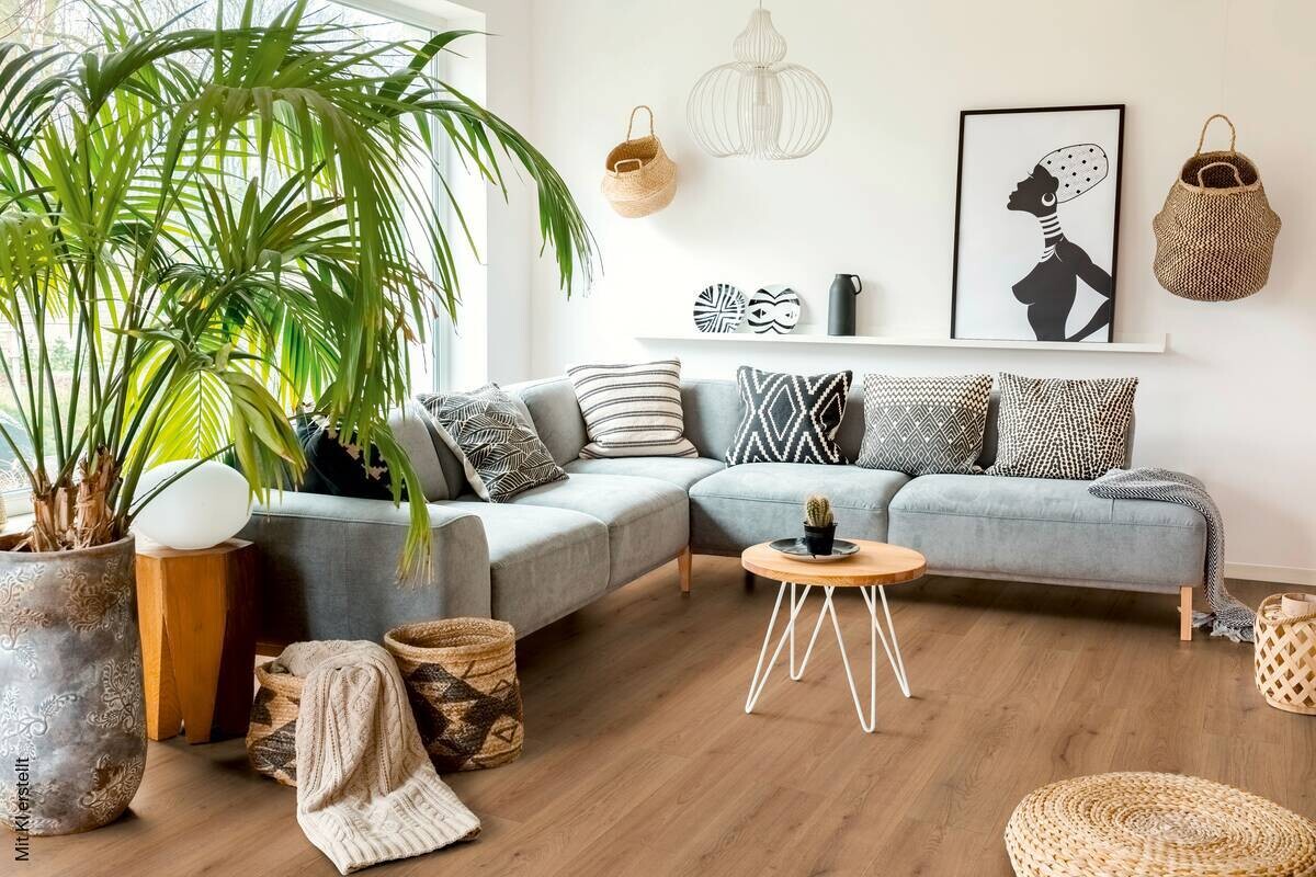 Laminatboden Trend Eiche natur ca. 2,131 m² B/L: ca. 19,3x138 cm pro Paket