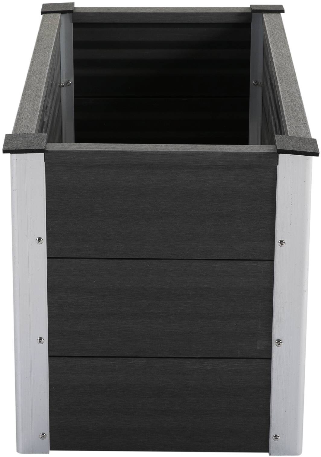 Outsunny Blumenkübel grau Kunststoff B/H/L: ca. 50x50x100 cm