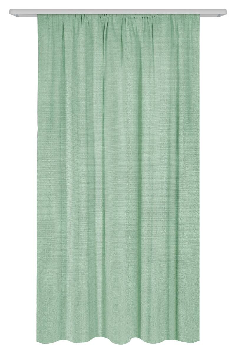 Dekovorhang Leo salbei 100% Polyester B/L: ca. 135x170 cm