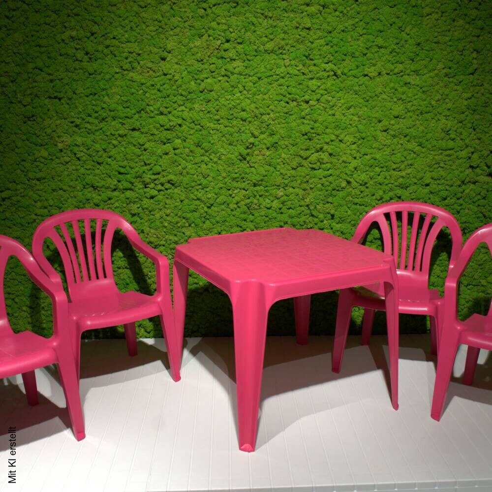 ProGarden Kindermöbel-Set pink Kunststoff B/H/L: ca. 38x53x43 cm