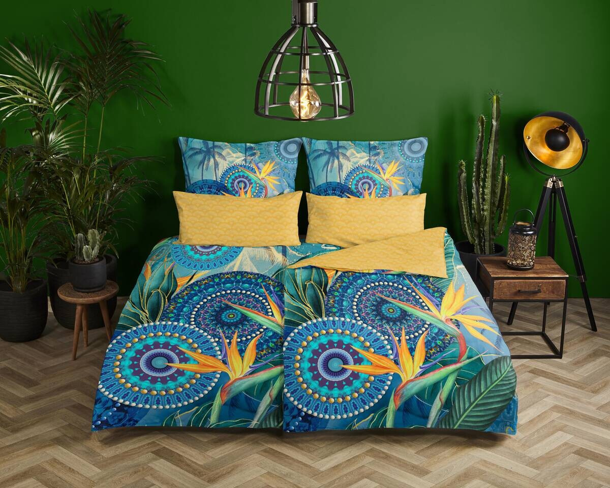 Baumwoll Bettwäsche Novia Satin Multi Baumwolle B/L: ca. 155x220 cm