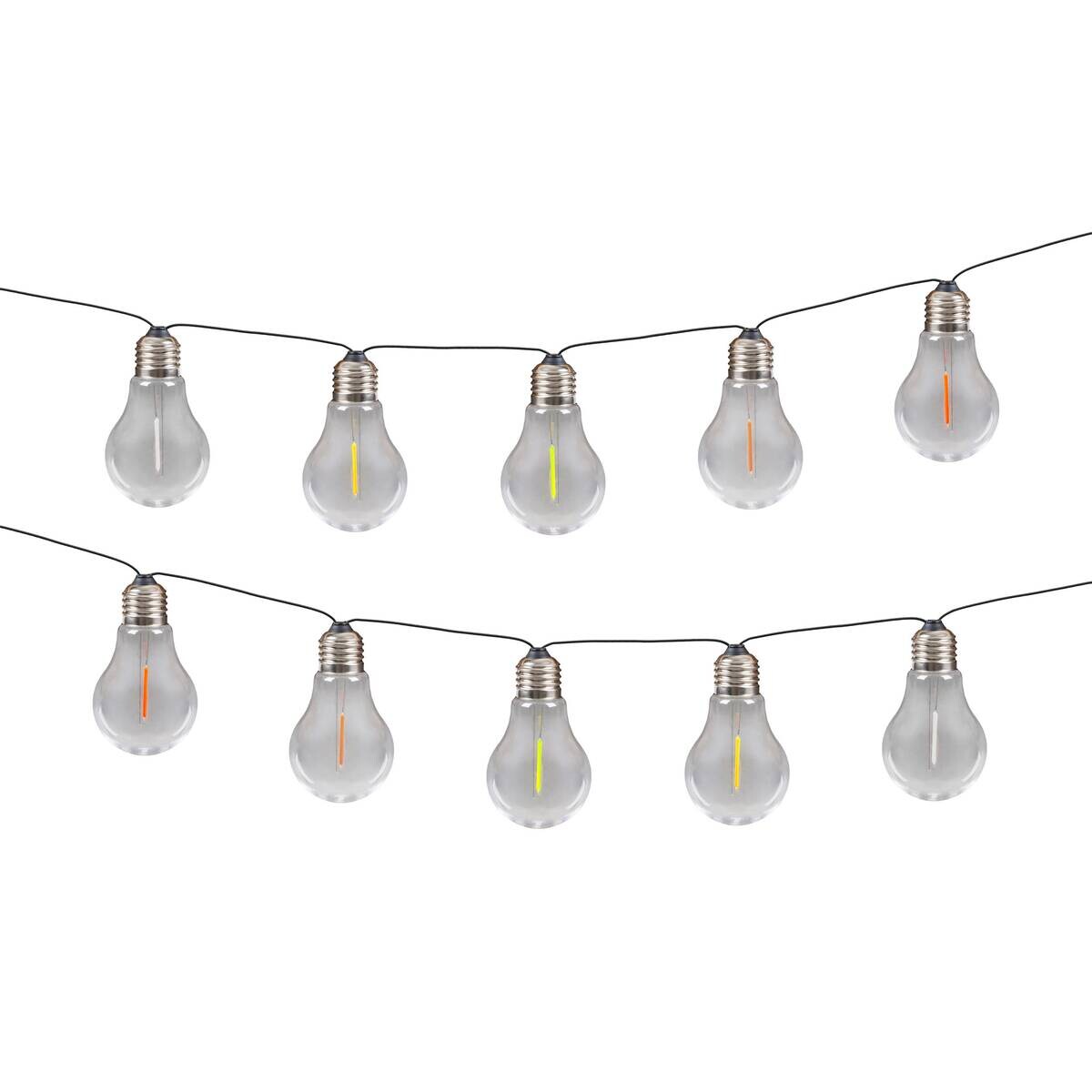 Solar-Lichterkette multicolor B/H/T: ca. 370x370x6 cm