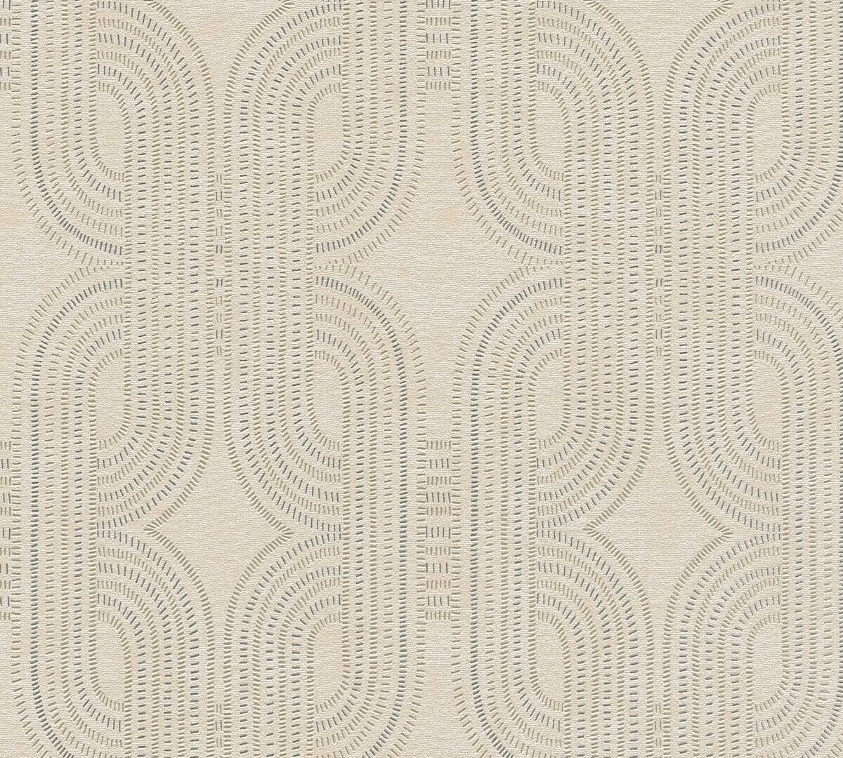 A.S.Creation Vliestapete grau beige B/H/D: ca. 53x1005x9,5 cm