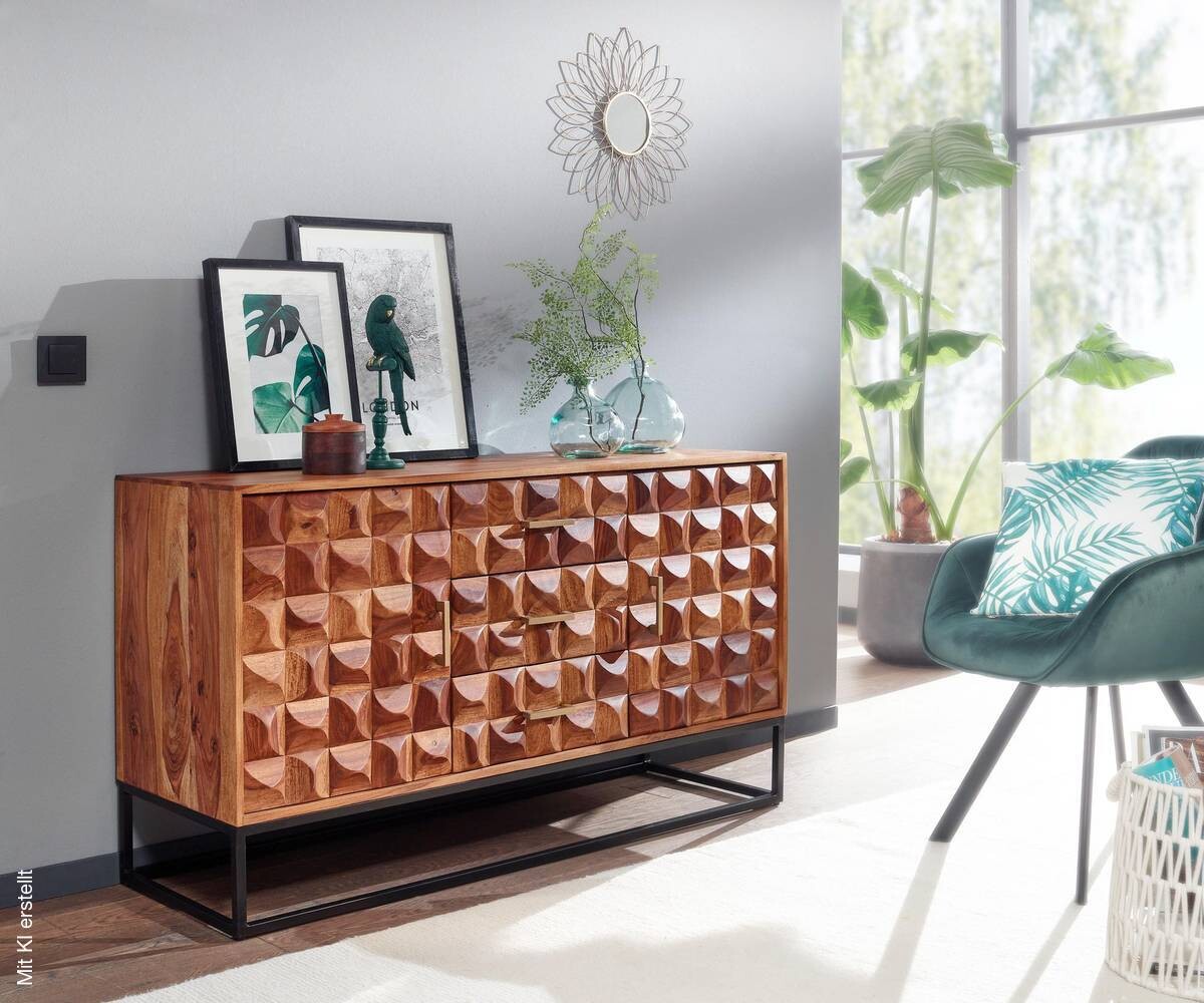 Sideboard rosenholz Nachbildung B/H/T: ca. 145x81x45 cm