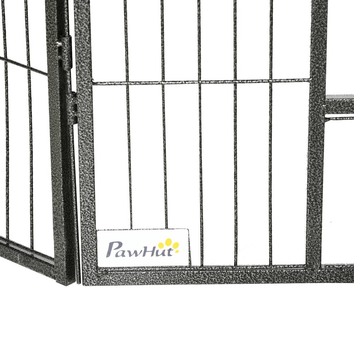 PawHut Gehege grau Edelstahl B/H/L: ca. 1,5x80x60 cm
