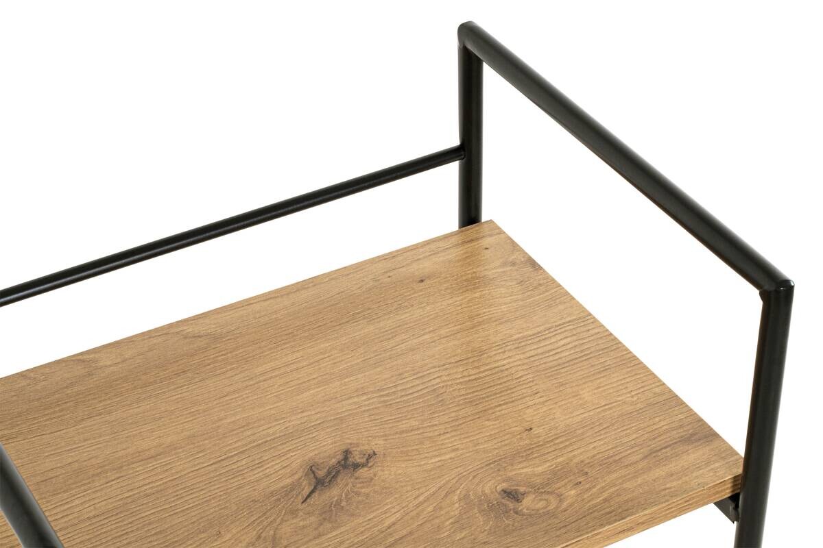 Regal Eiche Nachbildung schwarz B/H/T: ca. 34x62x27 cm