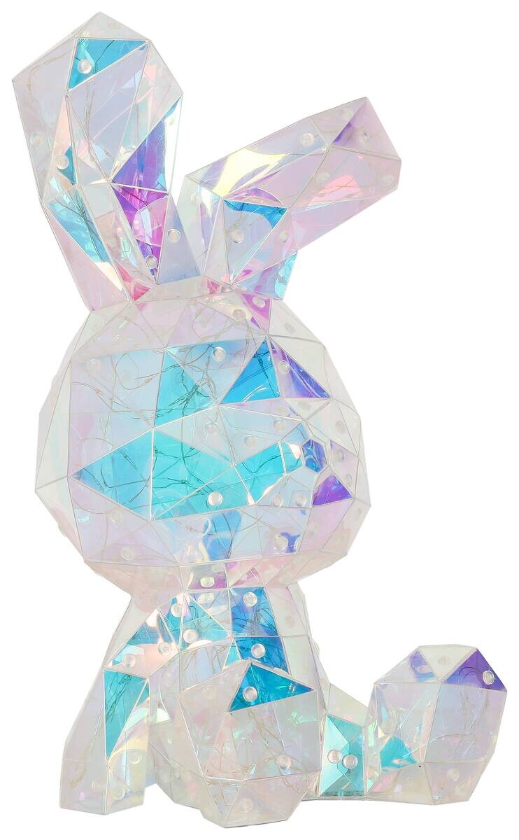 Nolo LED-Dekoleuchte Hase transparent