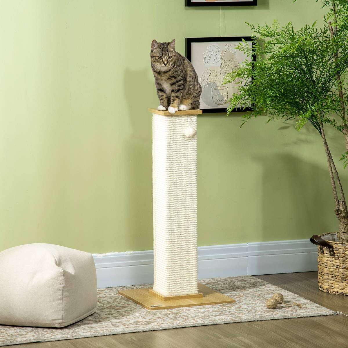 PawHut Kratzbaum bunt Spanplatte B/H/L: ca. 38x80x38 cm