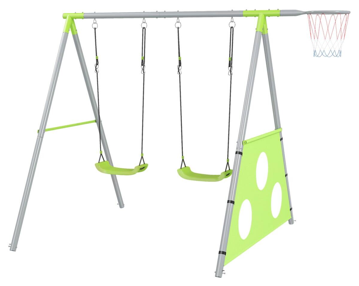 AIYAPLAY Kinderschaukel grau B/H/L: ca. 180x182x238 cm