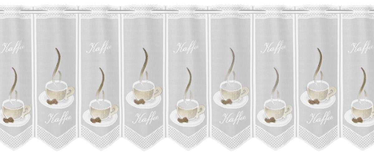 POCOline Scheibengardine Kaffee braun B/L: ca. 145x45 cm