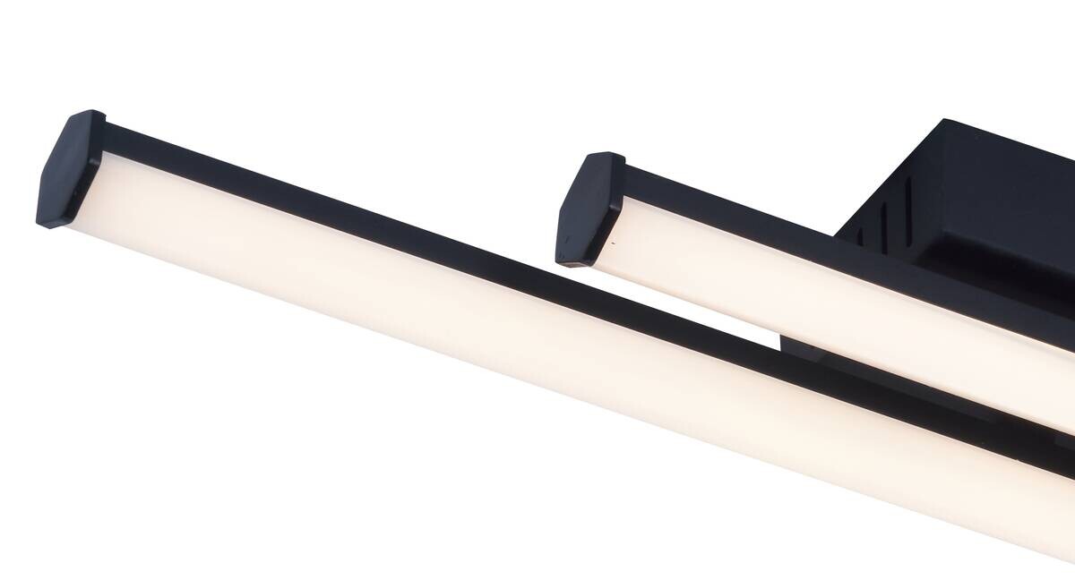 POCOline LED-Deckenleuchte Zehra schwarz Kunststoff B/H/L: ca. 7x5x44,5 cm