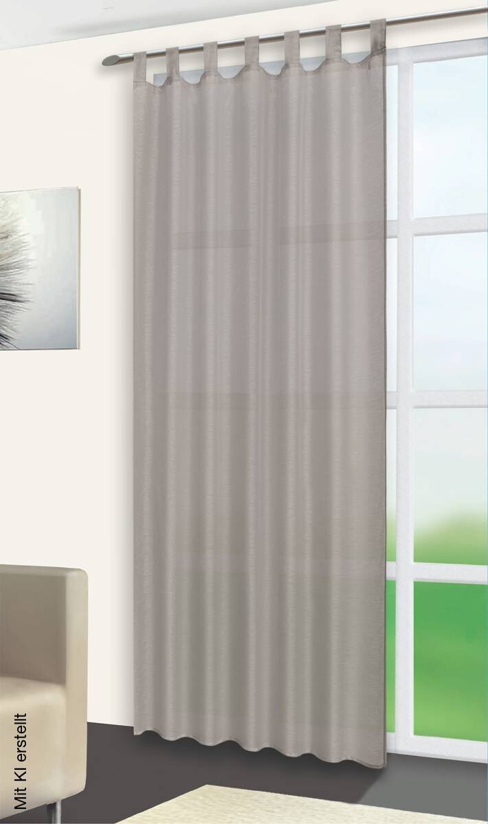 POCOline Kombivorhang Julia taupe B/L: ca. 135x235 cm