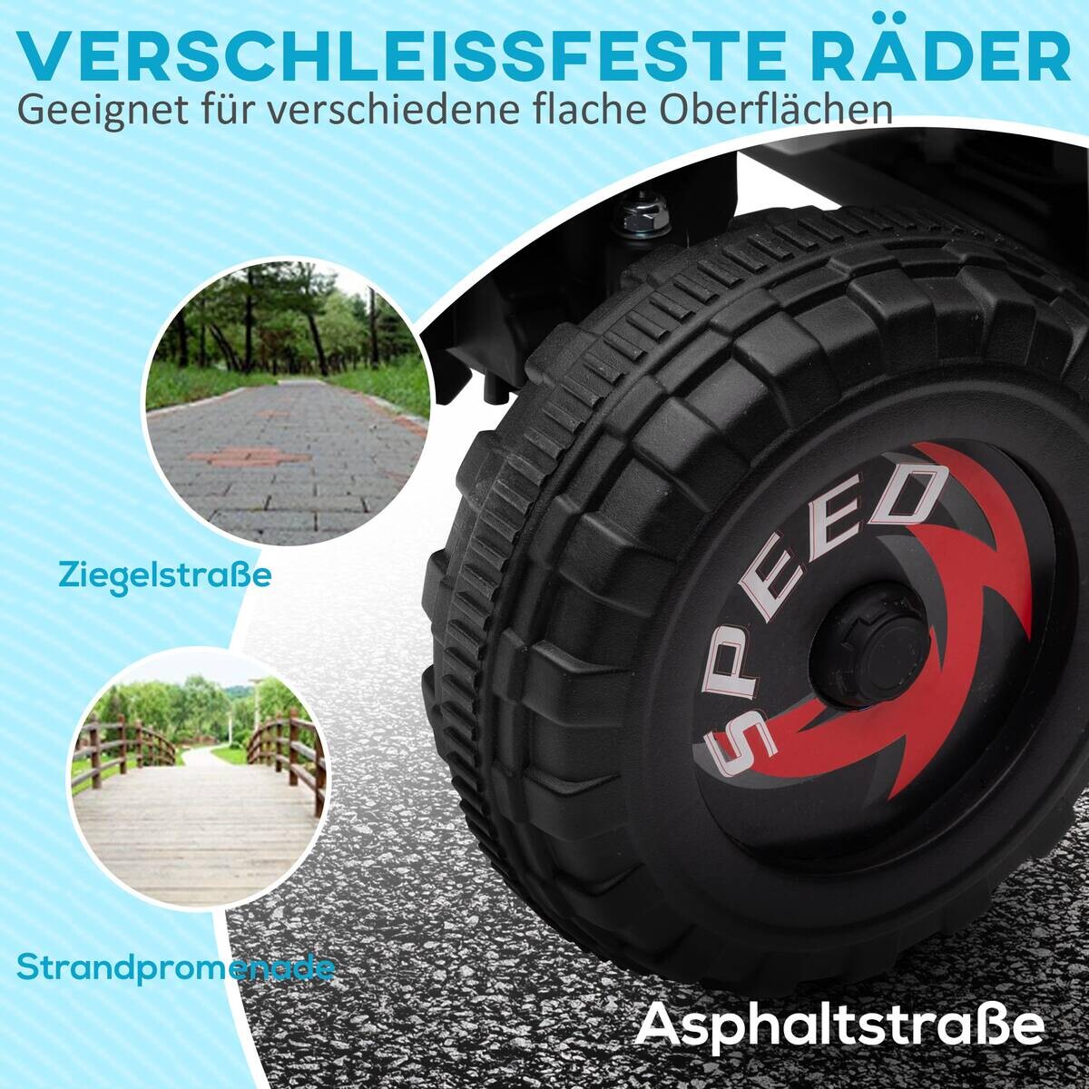 HOMCOM Elektroauto für Kinder weiß B/H/L: ca. 41,5x48,5x70 cm