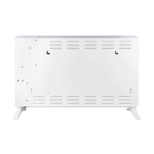 Glasradiator weiß Metall Kunststoff B/H/L: ca. 20x47x76,5 cm ca. 2000 W