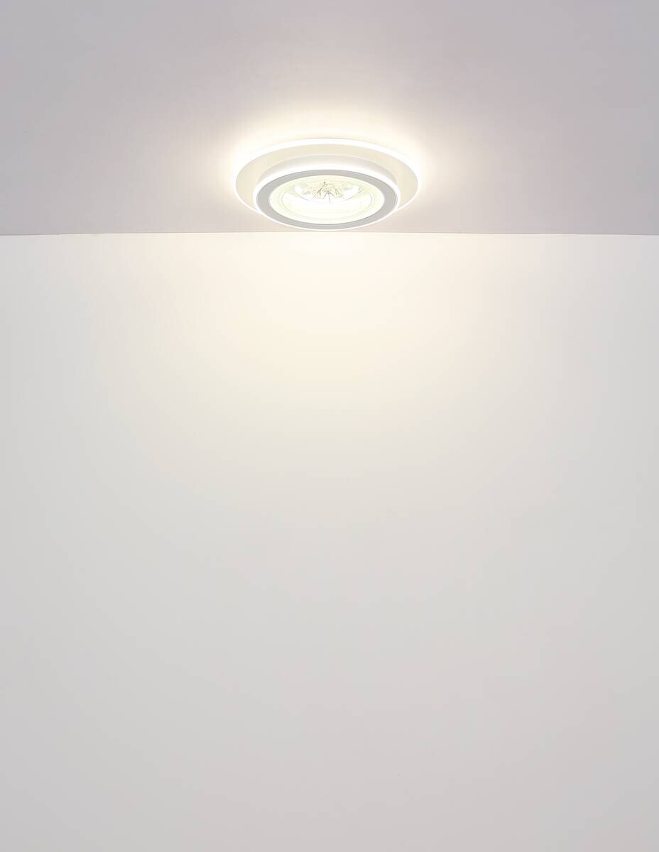 GLOBO LED-Deckenleuchte Suzie weiß Kunststoff H/D: ca. 6,5x46 cm